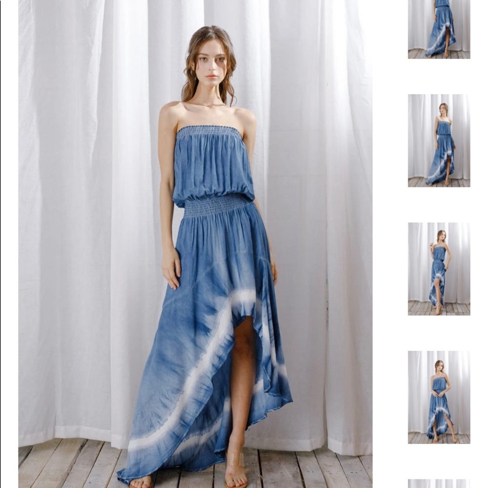 Storia dress size small worn once. Asymmetric hem